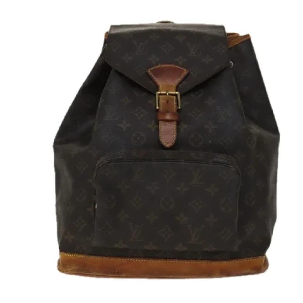 Louis Vuitton Vintage Pre-owned Canvas backpacks Brown Dames