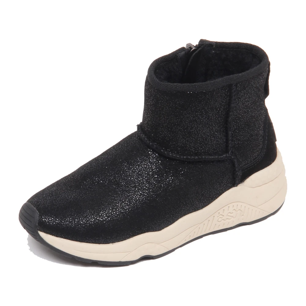 Ash Black Moon Glitter Shearling Shiny Effect Shoe - Female - Kids Boots - 26 Eu - Kids