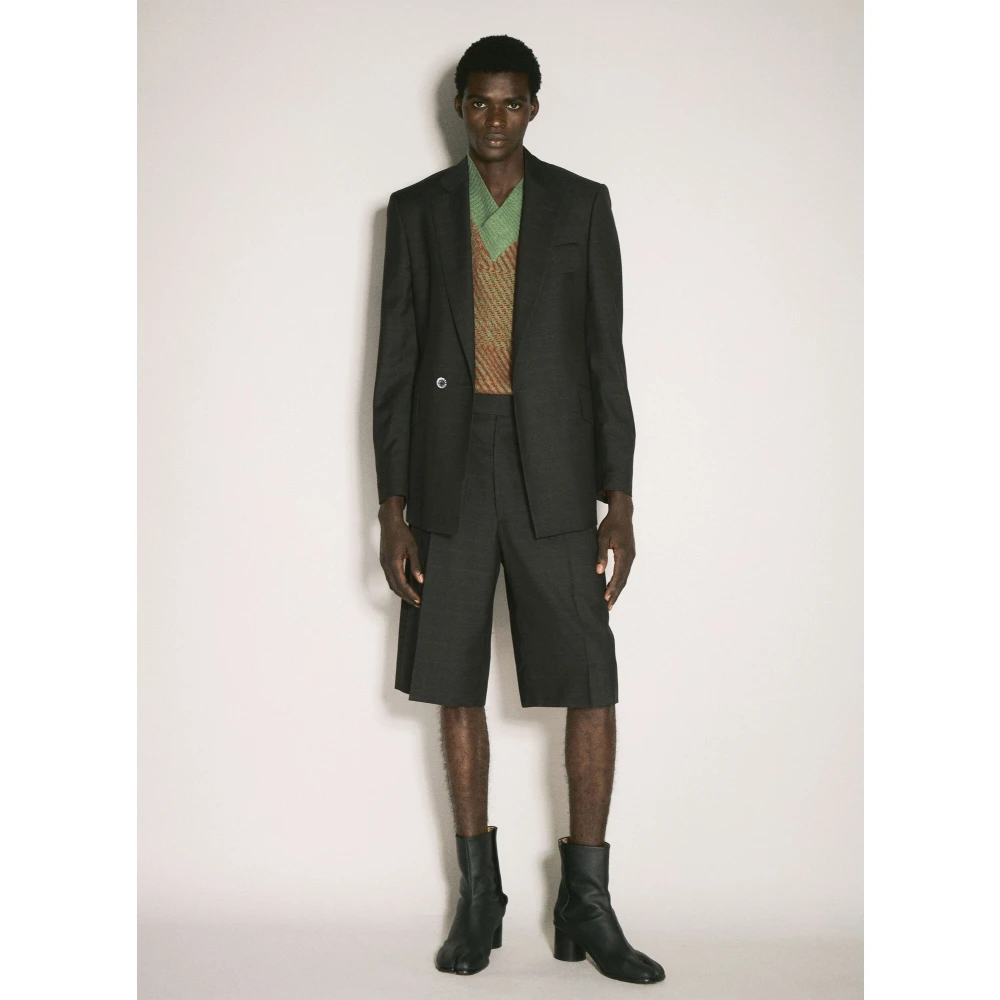 Vivienne Westwood Geruite Motief Wollen Shorts Black Heren