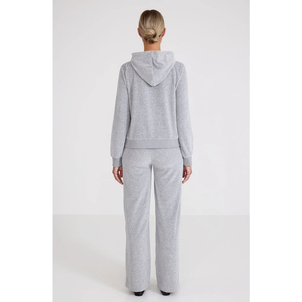 Busnel Comfortabele veloursbroek voor de winter Gray Dames