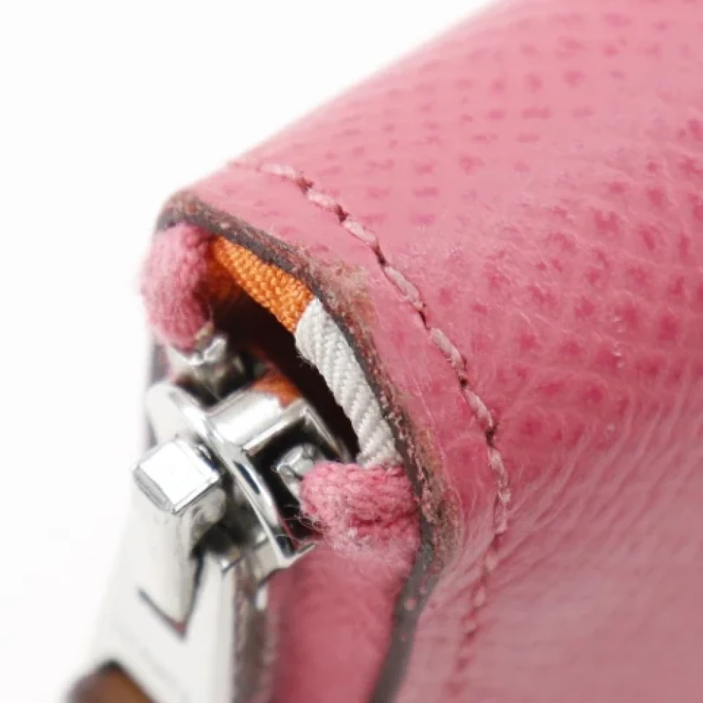 Hermès Vintage Pre-owned Leather wallets Pink Dames
