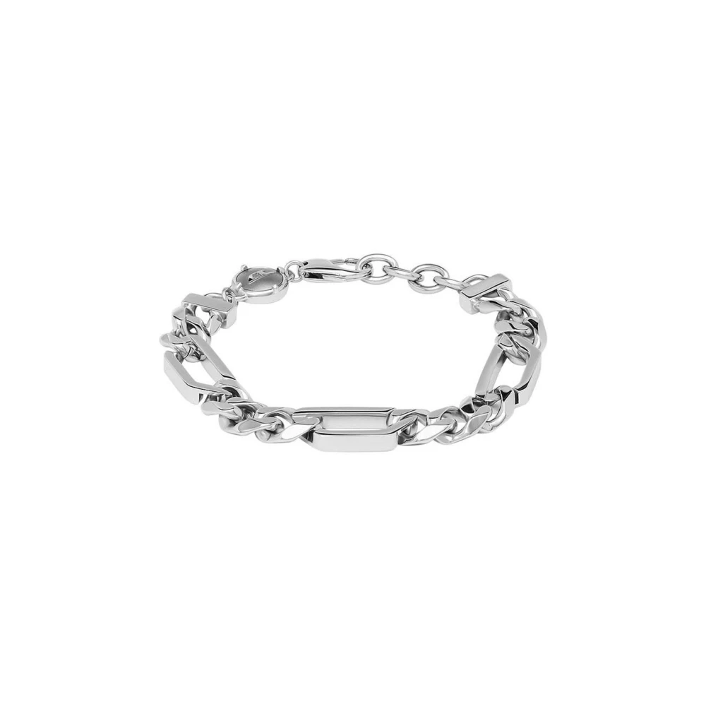 Diesel Argento Bracciale, Acciaio, (19.50 Cm, Acciaio Inossidabile) - Immagine 2