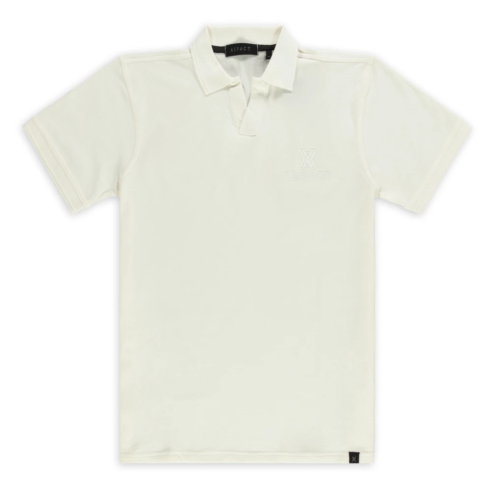 Aspact Stijlvolle Pixel Polo Canoli Shirt White Heren