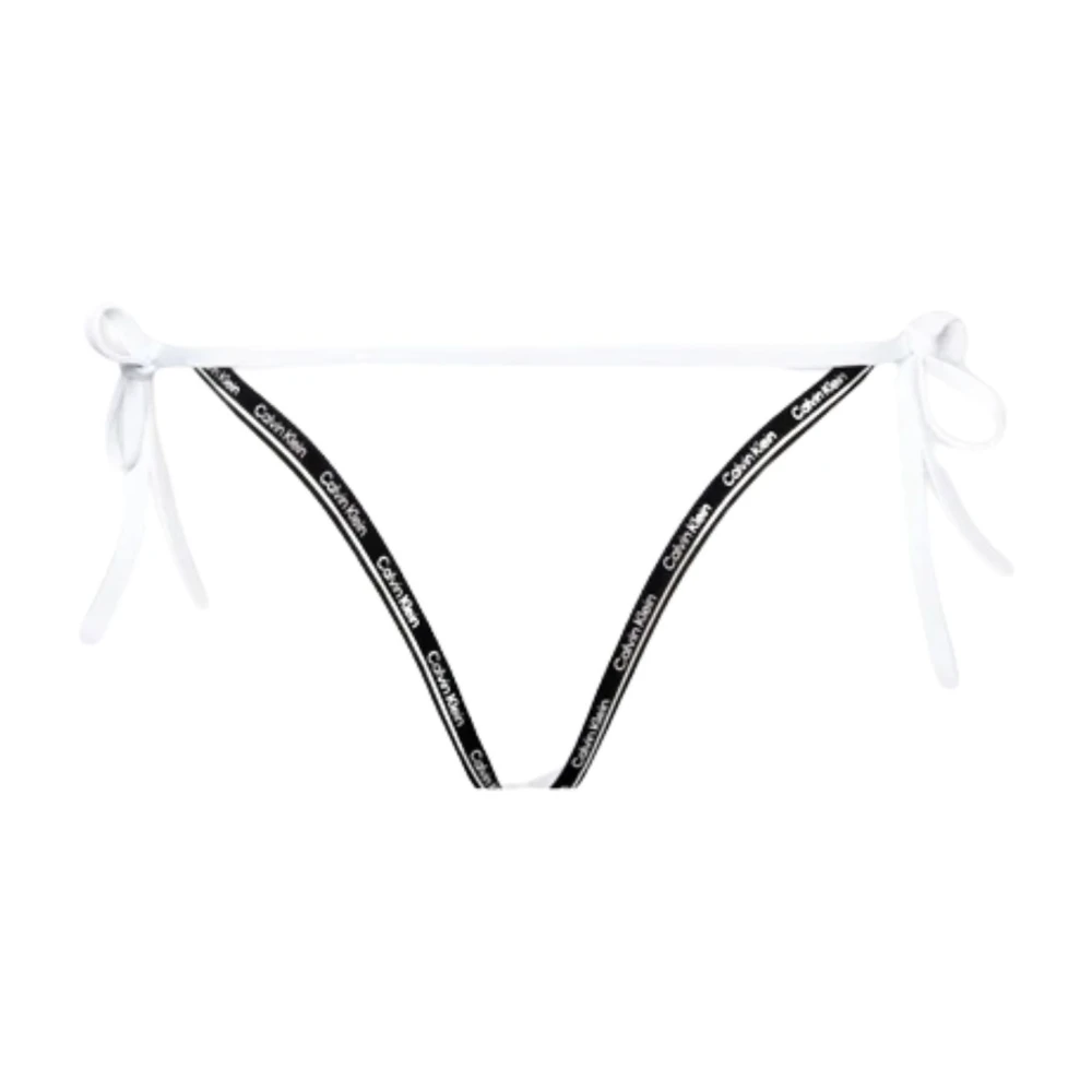 Calvin Klein Dames Zijdelingse Strik Badpak White Dames