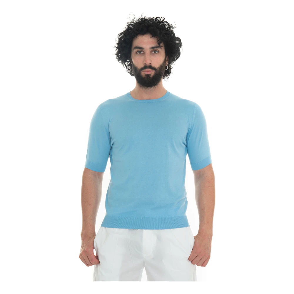 Hindustrie Slim Fit Jersey T-shirt Blue Heren