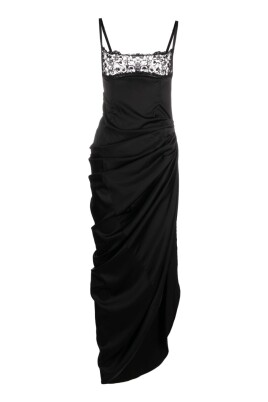 black-floral-embroidered-asymmetric-dress