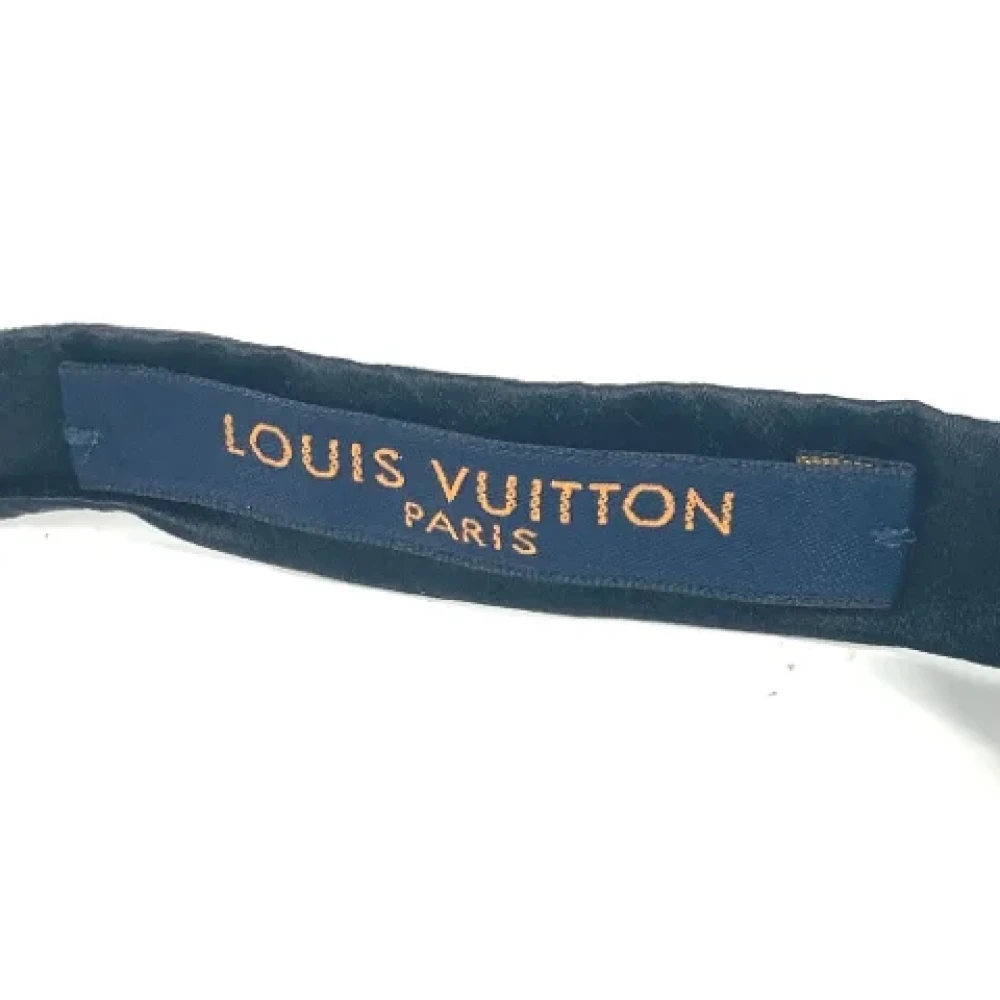Louis Vuitton Vintage Pre-owned Silk hair-accessories Black Dames