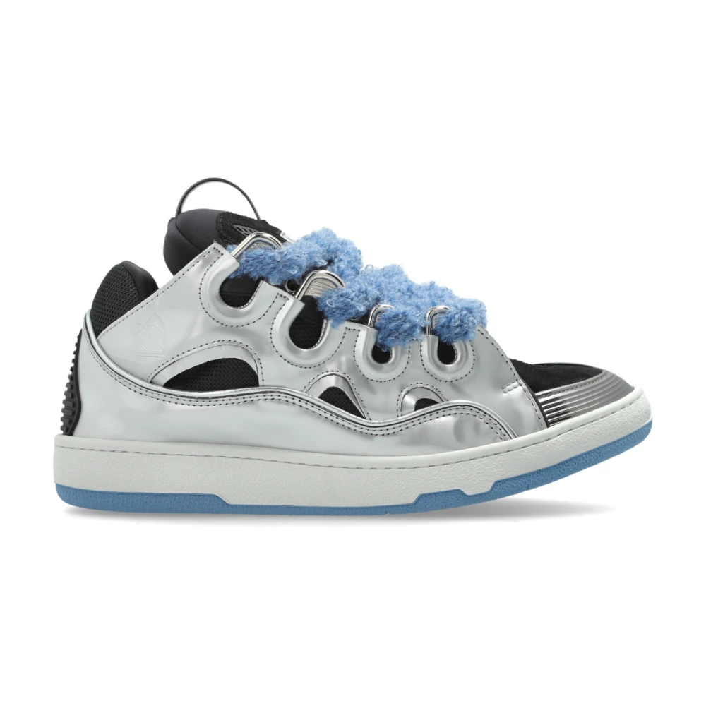 Lanvin Uomo Grigio Curb Sneakers
