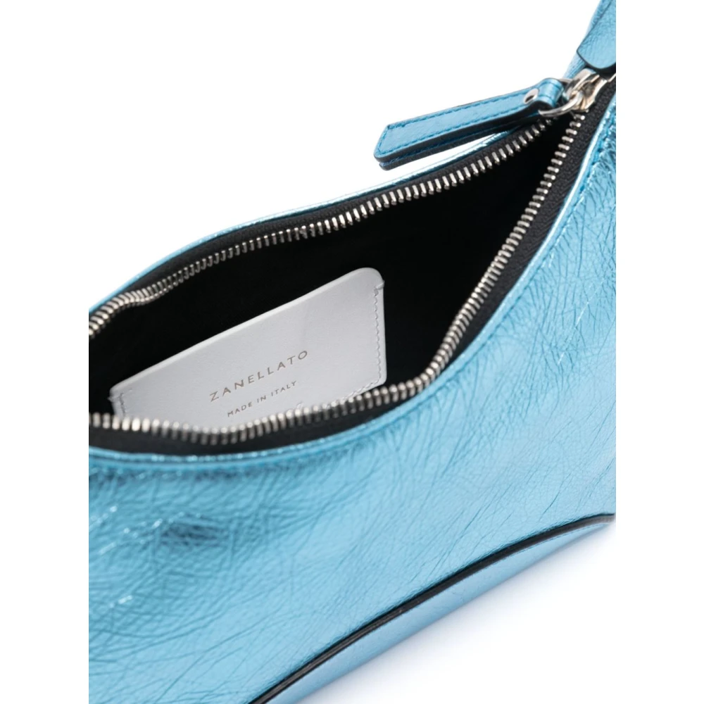 Zanellato Blauwe Leren Tas Blue Dames