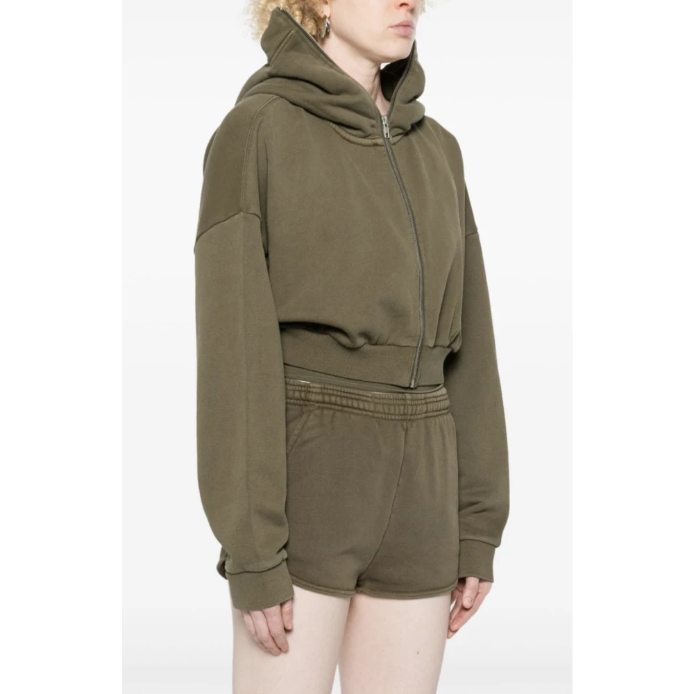 Entire Studios Militaire volledige rits jas Green Dames