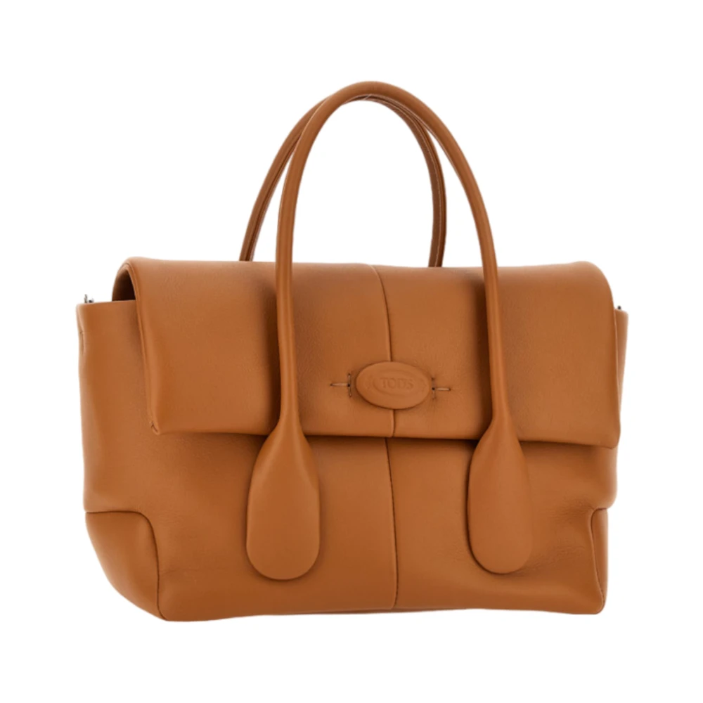 TOD'S Bruine Leren Schoudertas Brown Dames