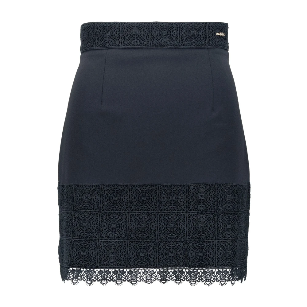 Elisabetta Franchi Minirok met Kant Black Dames