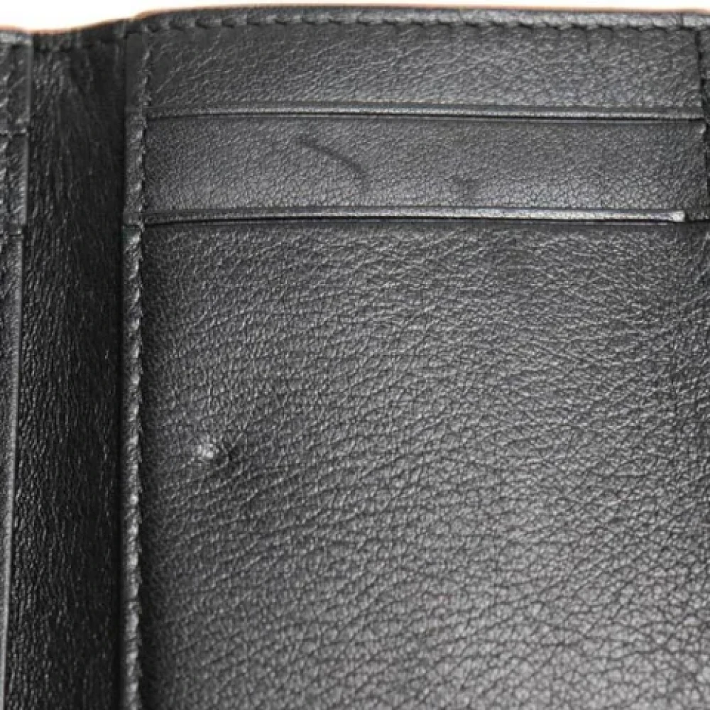 Loewe Pre-owned Leather wallets Black Dames
