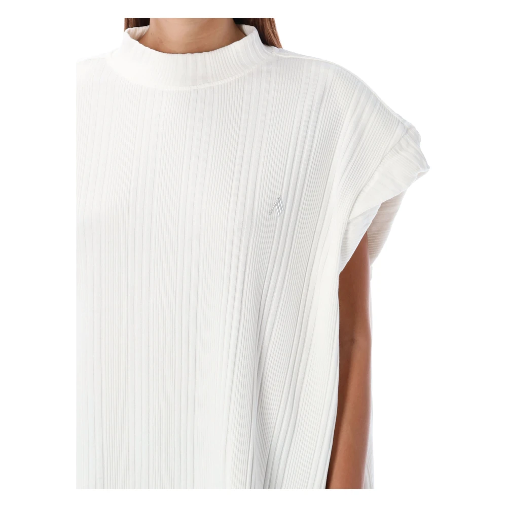 The Attico Witte Laurie T-shirt White Dames