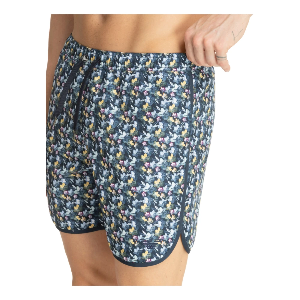 Emporio Armani Abstract Multicolor Zwemshorts Multicolor Heren