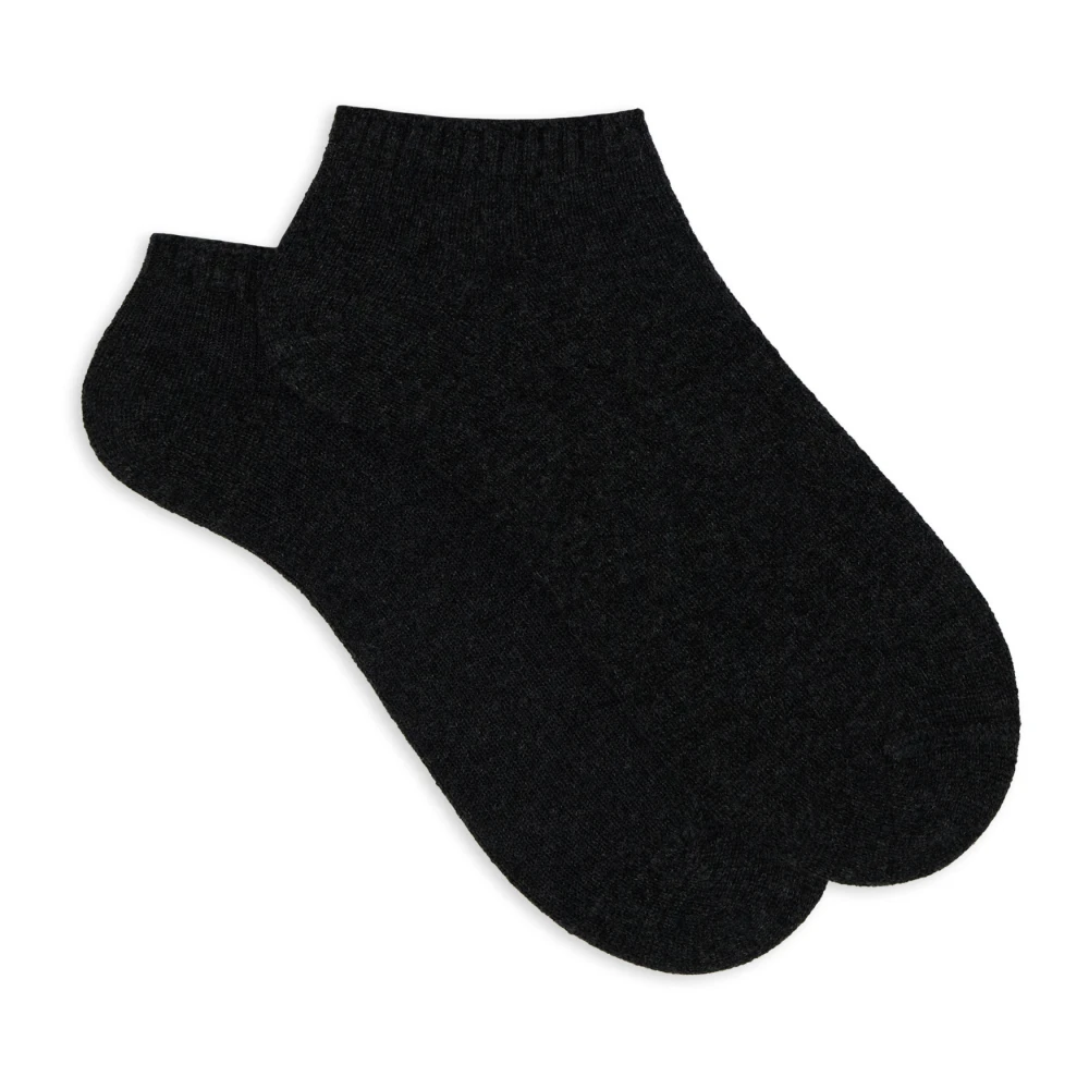 Gallo Zachte Cashmere Enkelsokken Gray Dames