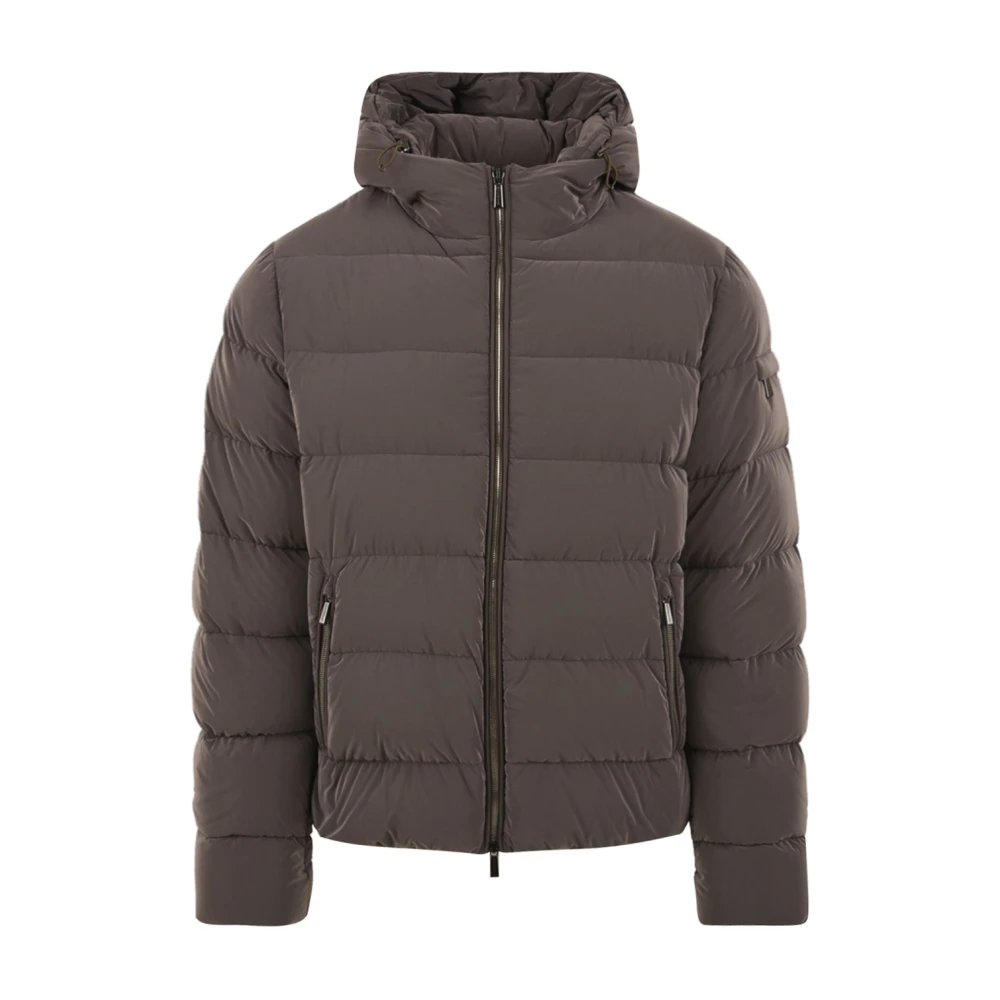 Moorer Beige Winterjas Elegante Stijl Beige Heren