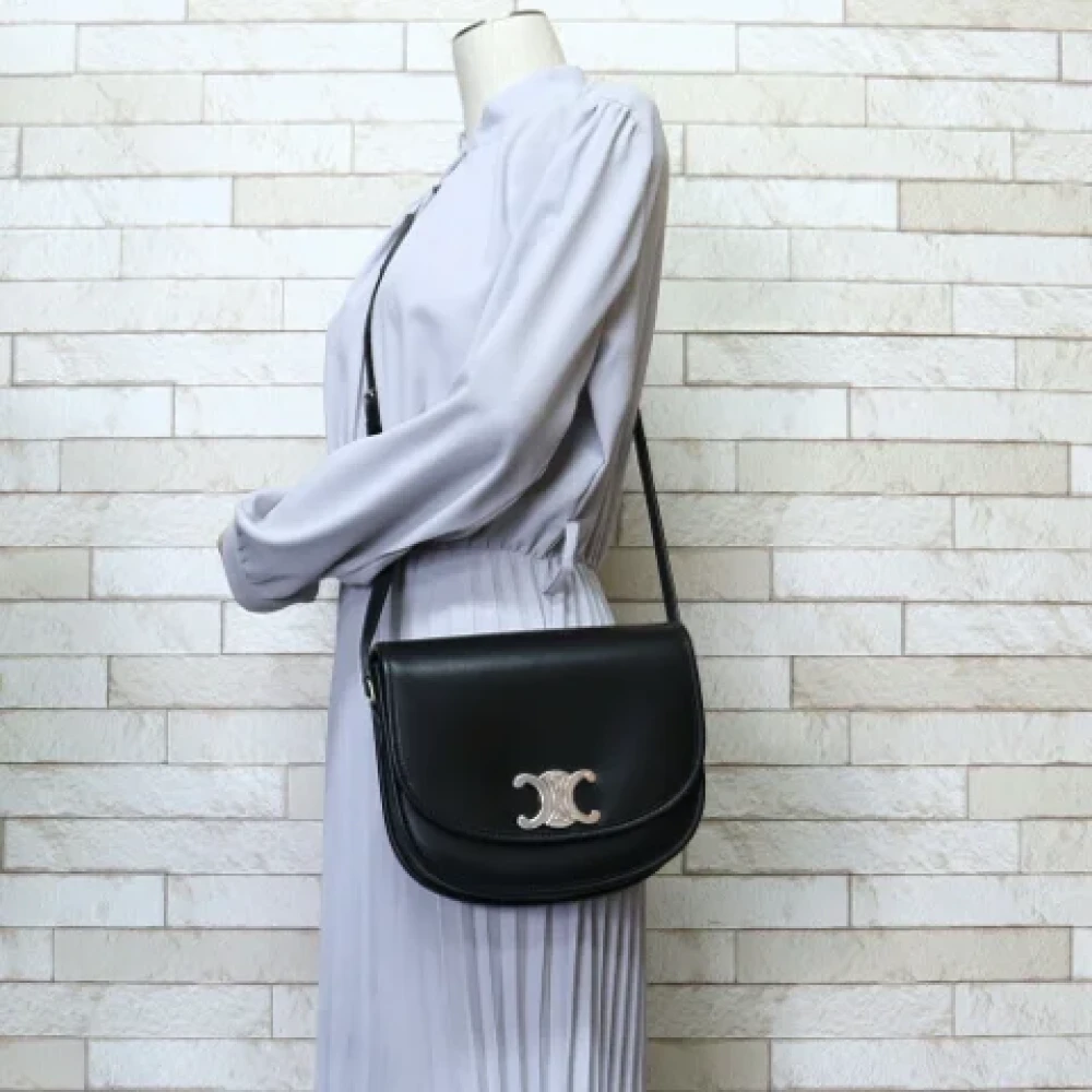Celine Vintage Pre-owned Leather celine-bags Black Dames