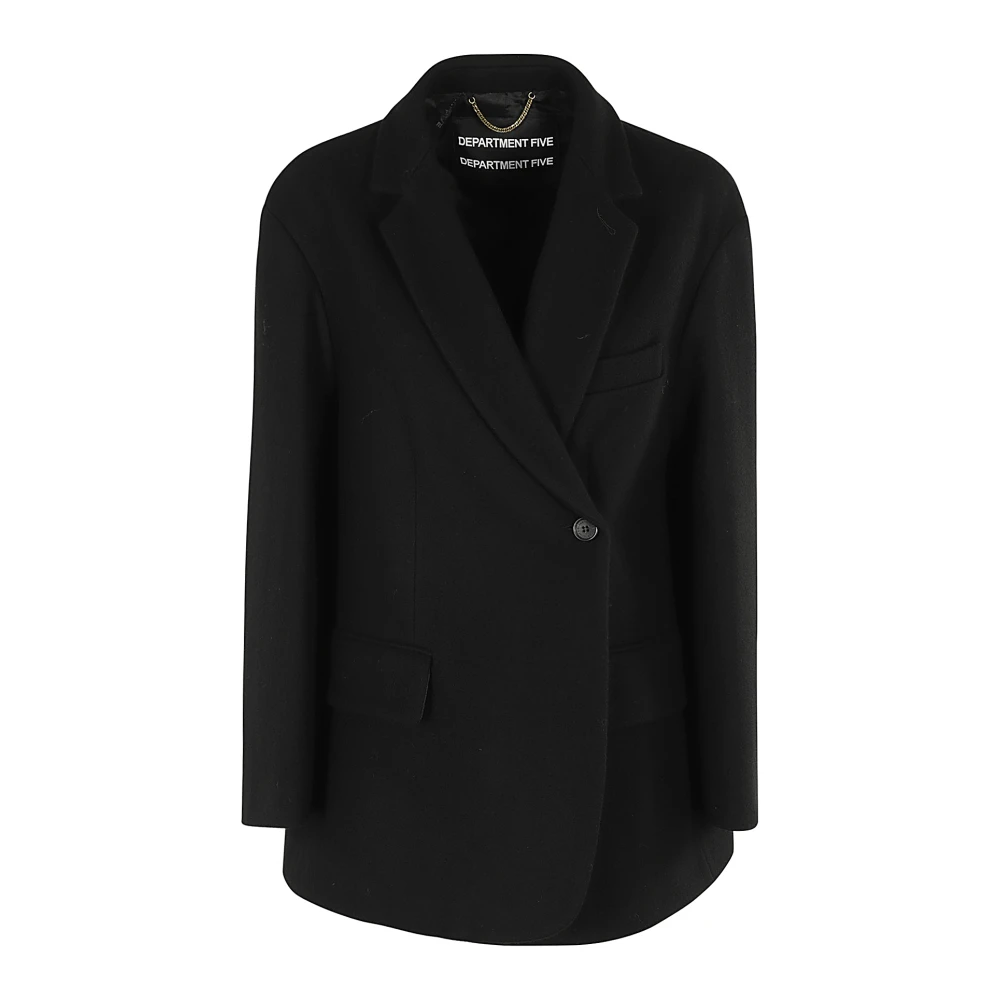 Department Five Stijlvolle Caban Overjas Black Dames