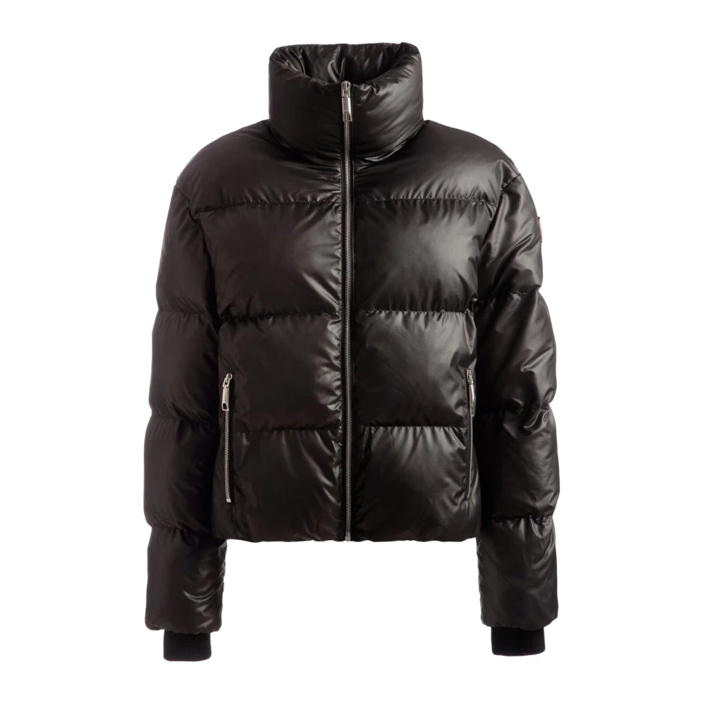 Bally Stijlvolle Funnel-Neck Jas Black Heren
