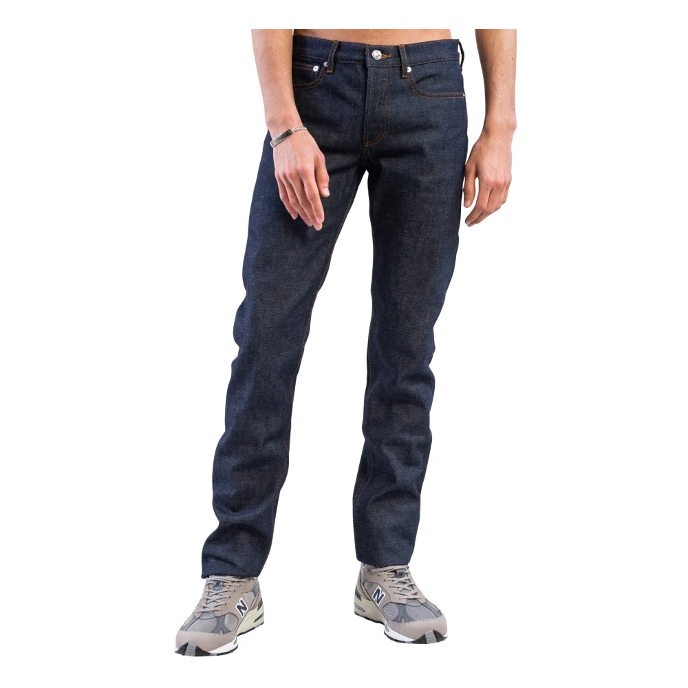 A.p.c. Japanse Ruwe Stretch Denim Jeans Blue Heren