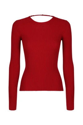 STICKAD TRÖJA MED LINGERIEDETALJ