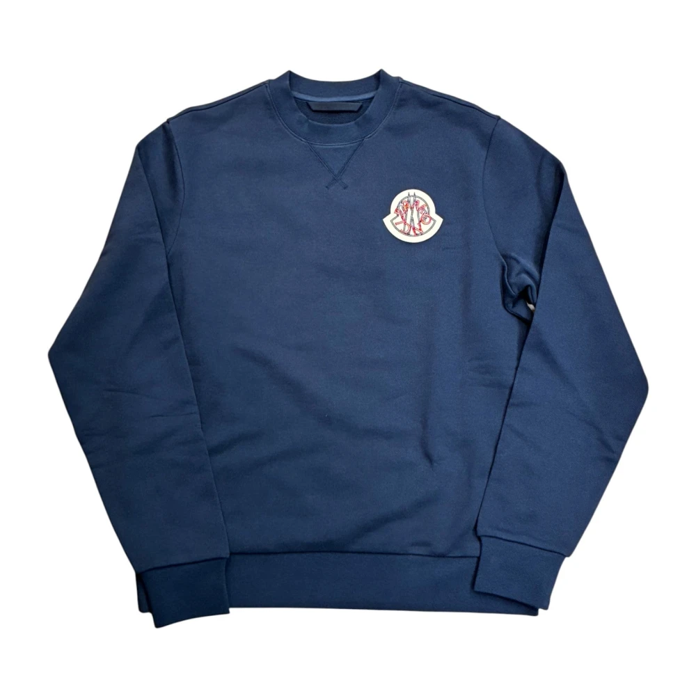 Moncler Blue Sweatshirts & Hoodies - Male - Sweatshirts - M - Sweatshirts & Hoodies