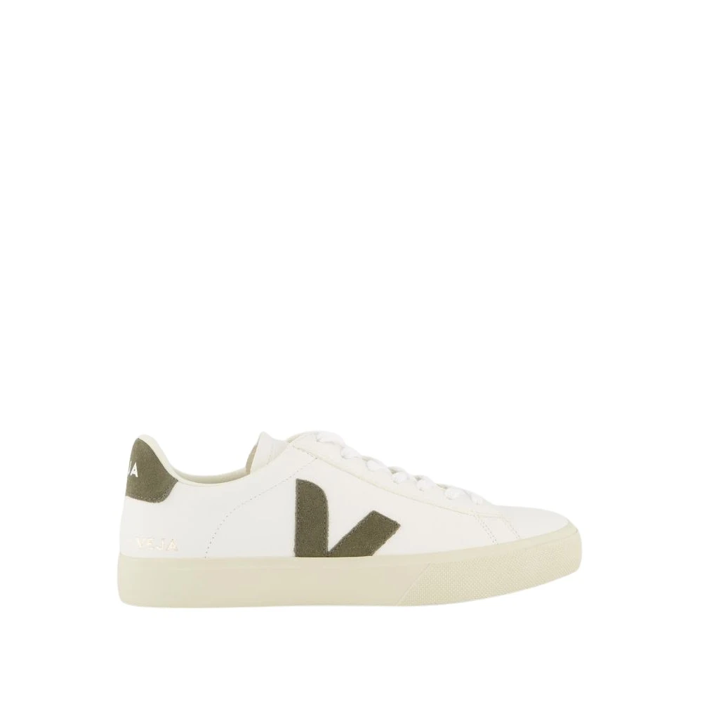 Veja White Campo Sneaker /Khaki Leather - Male - Sneakers - 10 Uk - Shoes