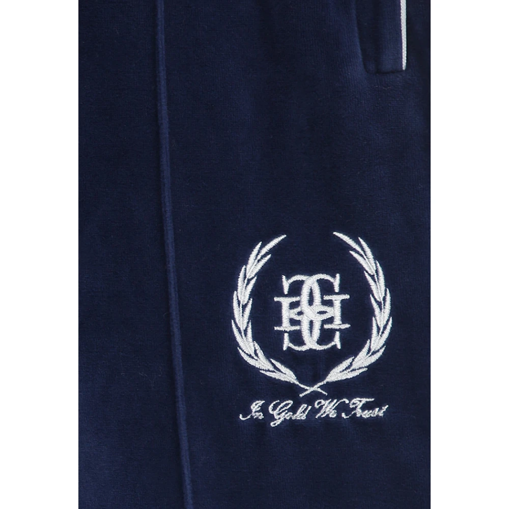 In Gold We Trust Sweatpants Blue Heren