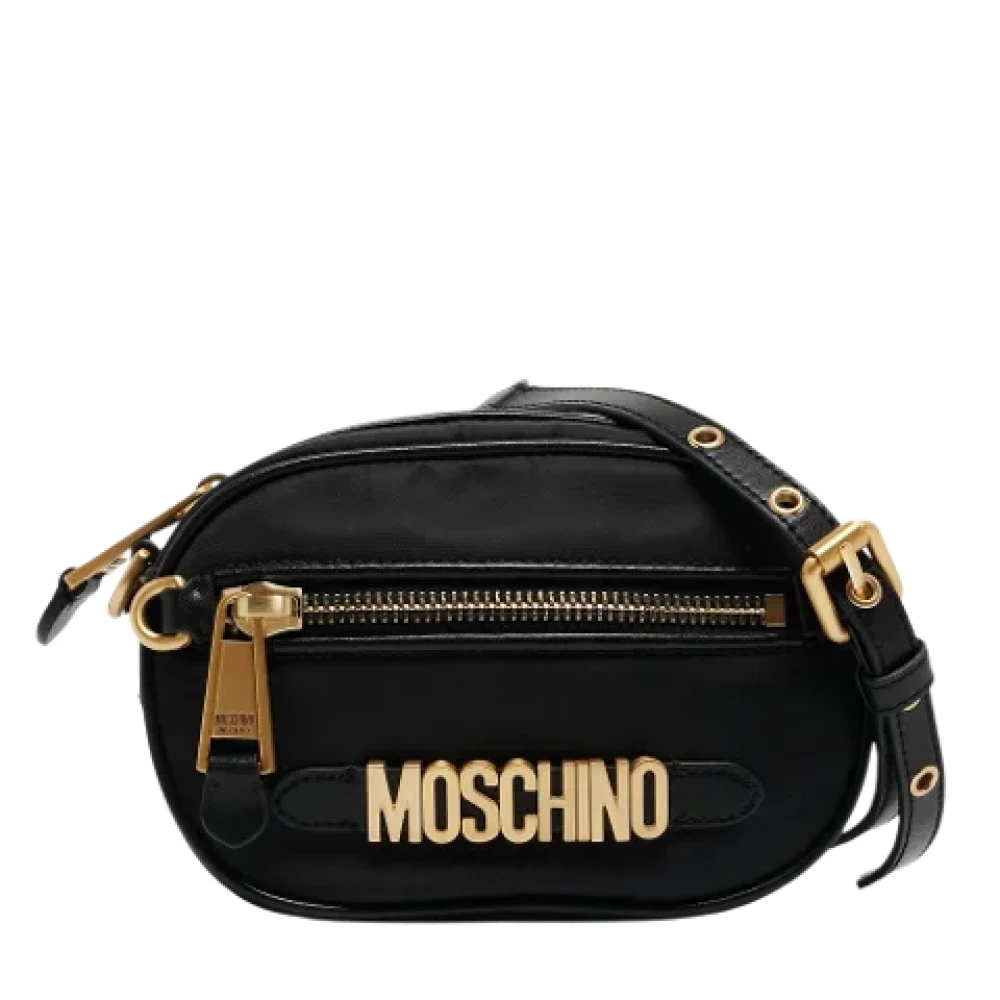 Moschino Pre-Owned Pre-owned Leather crossbody-bags Black Dames