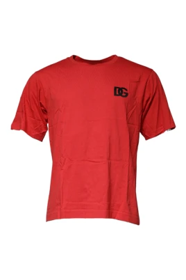 Röd DG Logo Bomulls T-shirt