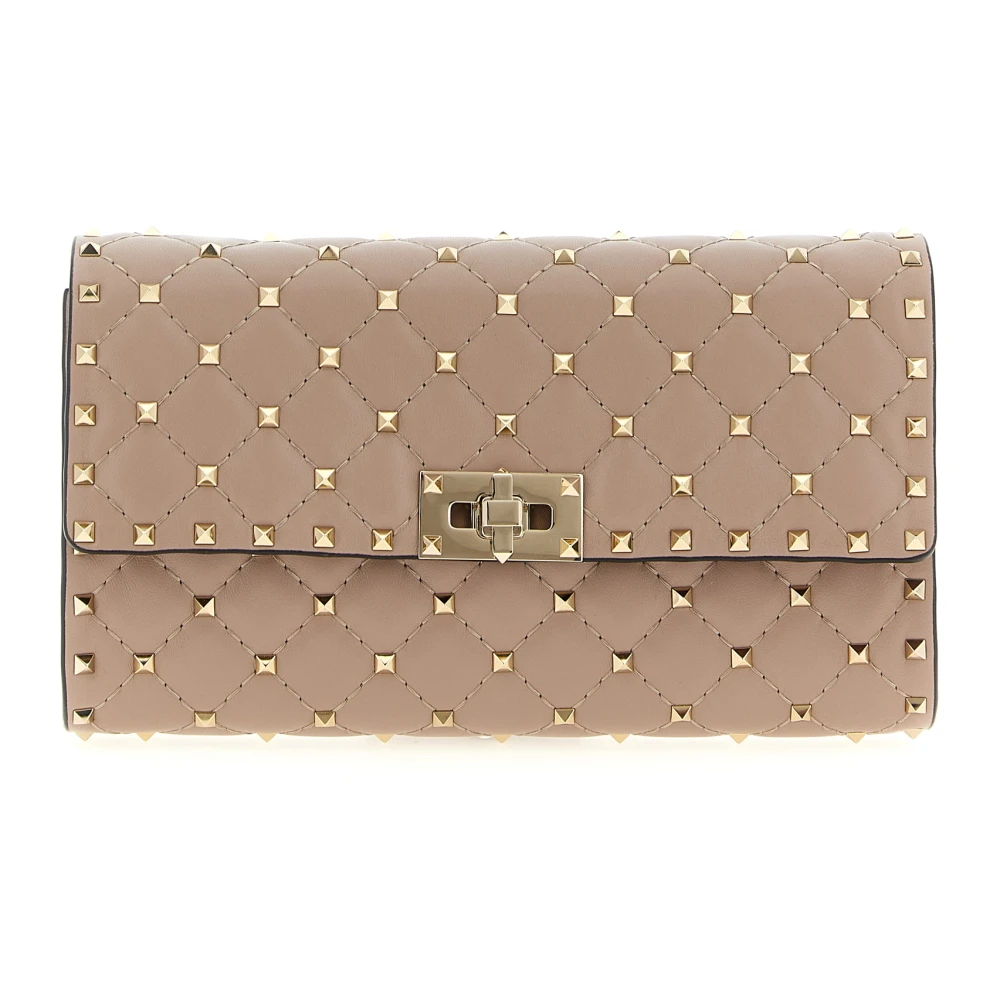 Valentino Garavani Women's Pink Rockstud Spike Shoulder Bag