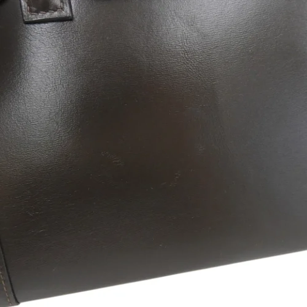 Hermès Vintage Pre-owned Leather handbags Brown Dames