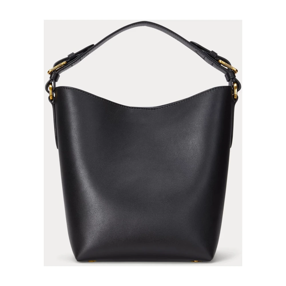 Ralph Lauren Middelgrote Witley leren bucket bag Black Dames