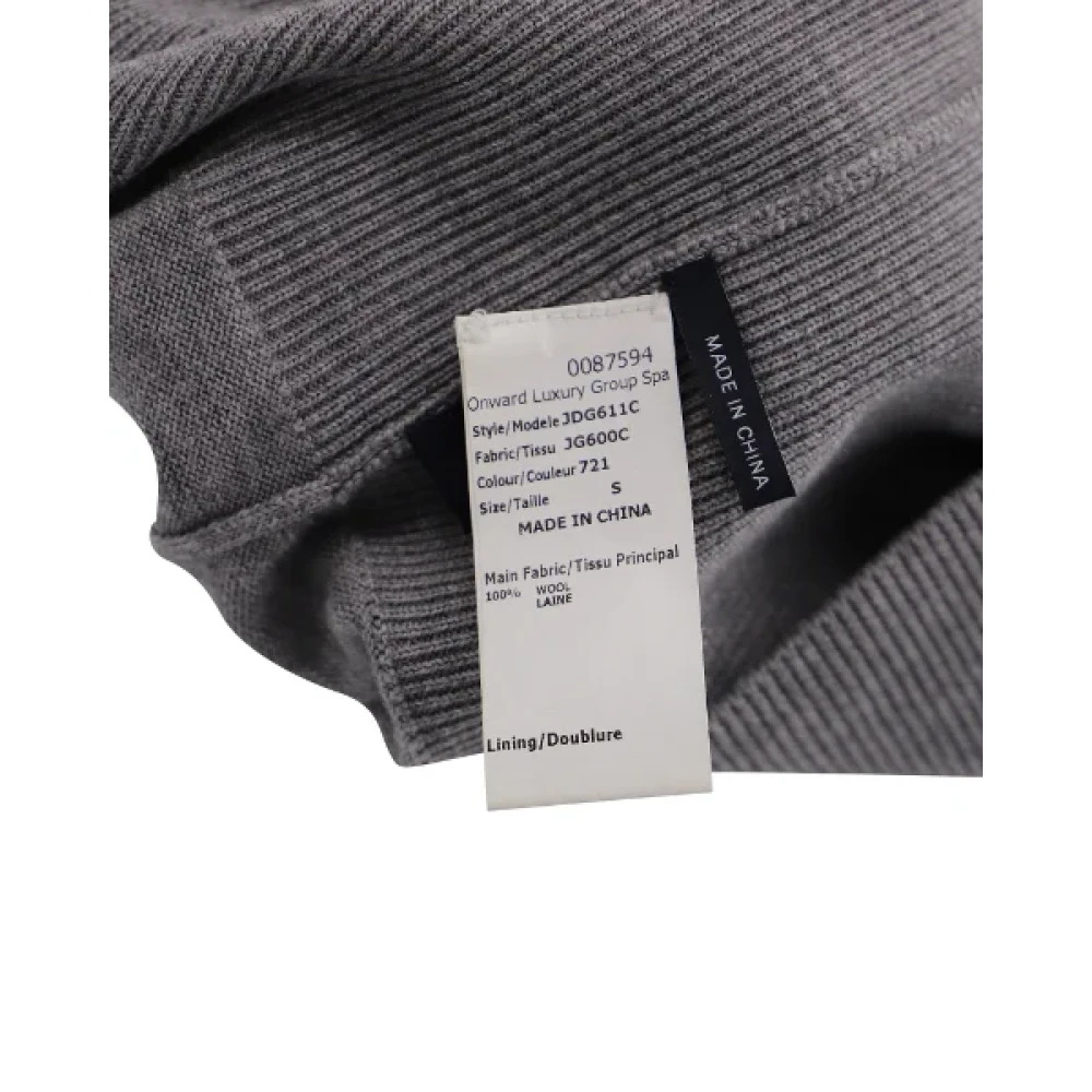 Jil Sander Pre-owned Wool tops Gray Dames