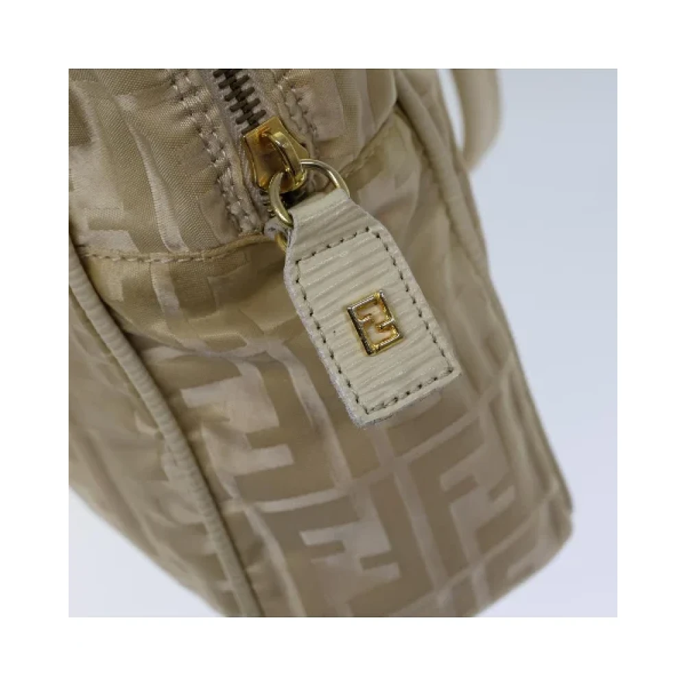 Fendi Vintage Pre-owned Nylon handbags Beige Dames