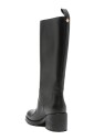 black-leather-ankle-boots