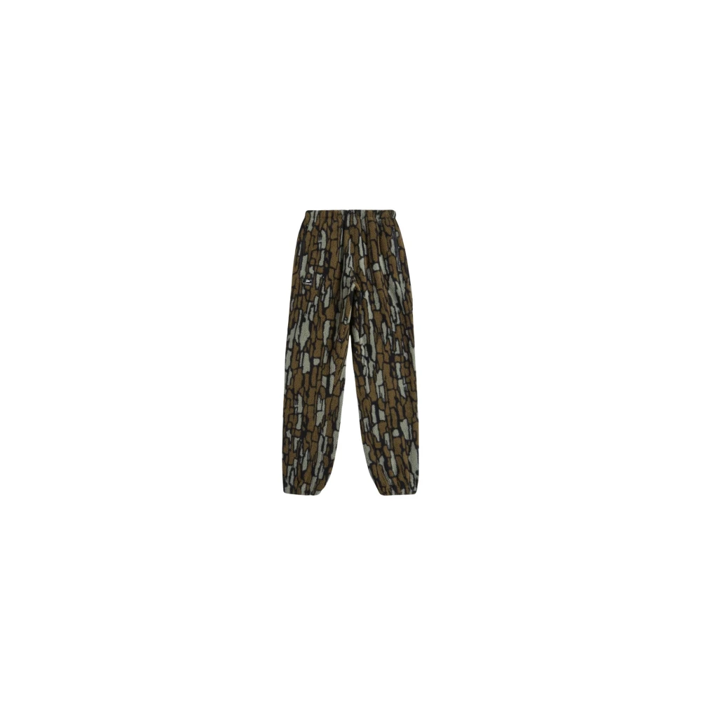 Patta Woodie Fleece Broek met Boomschorsprint Multicolor Heren