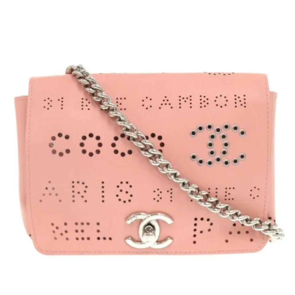 Chanel Vintage Pre-owned Leather shoulder-bags Pink Dames