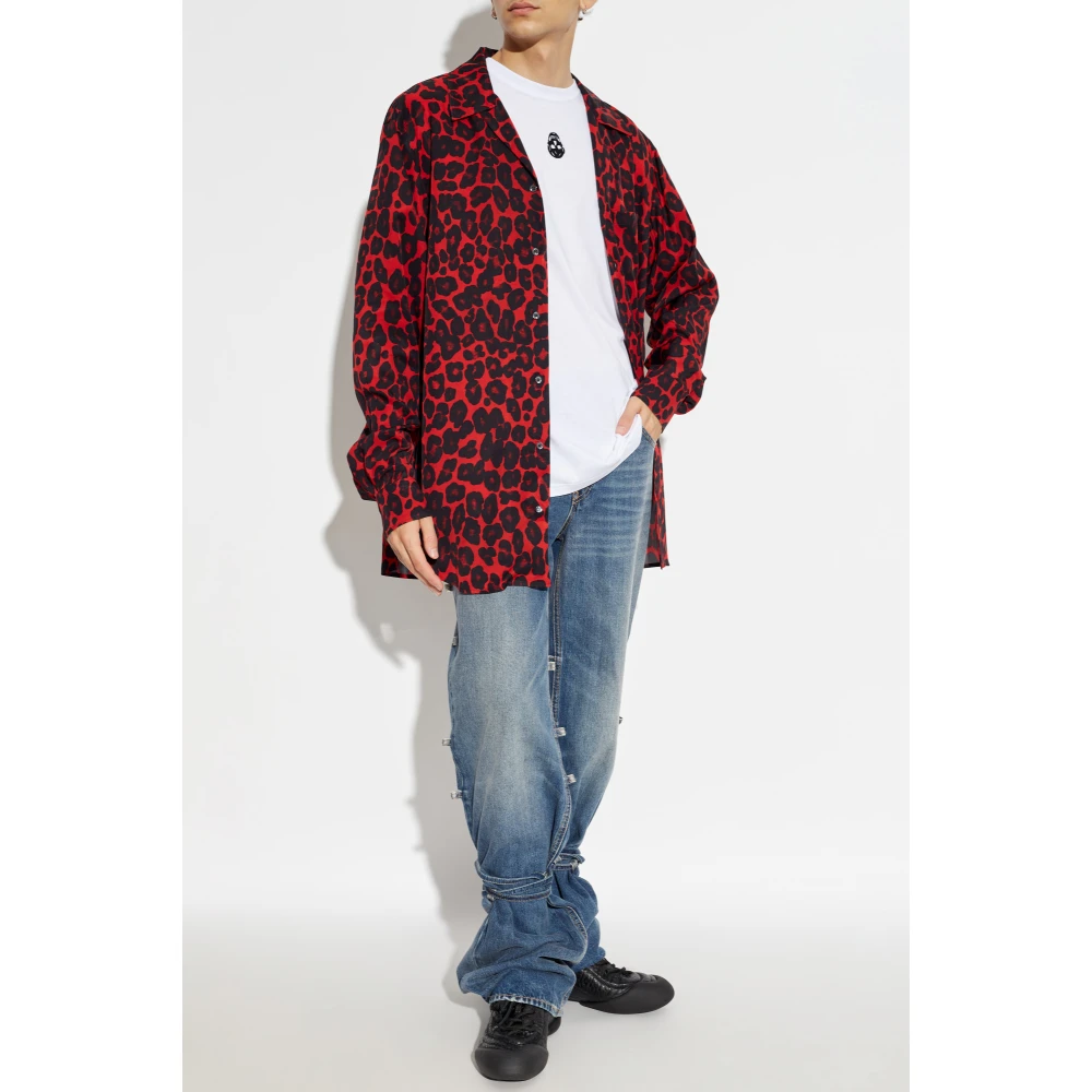 alexander mcqueen Shirt met dierenmotief Red Heren