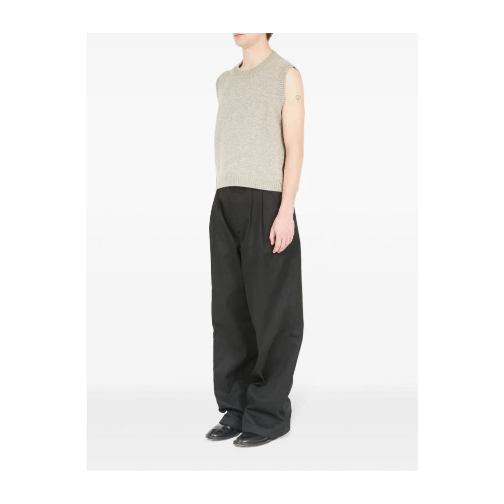 Maison Margiela Grijze Mouwloze Gebreide Jas Gray Heren