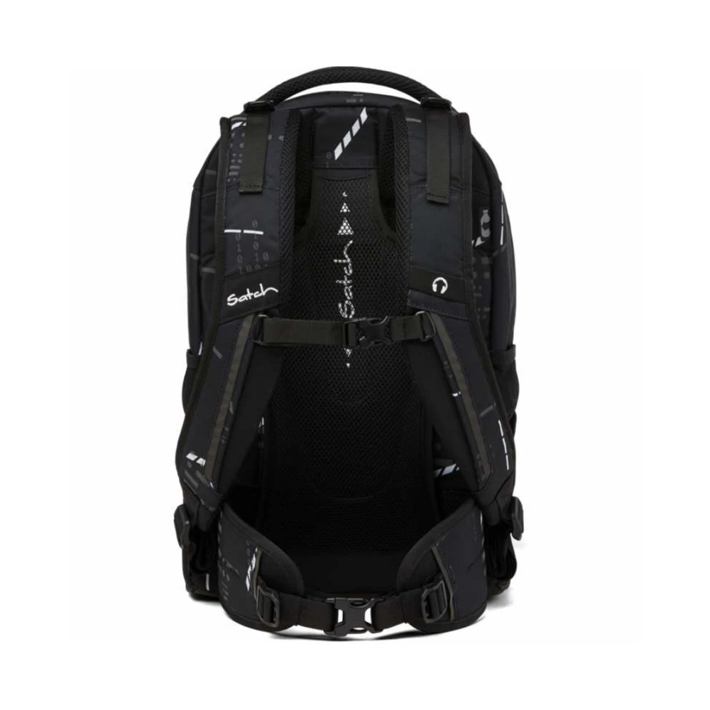 Satch Schoolrugzakken met Sat-Sin combinatie Black Heren