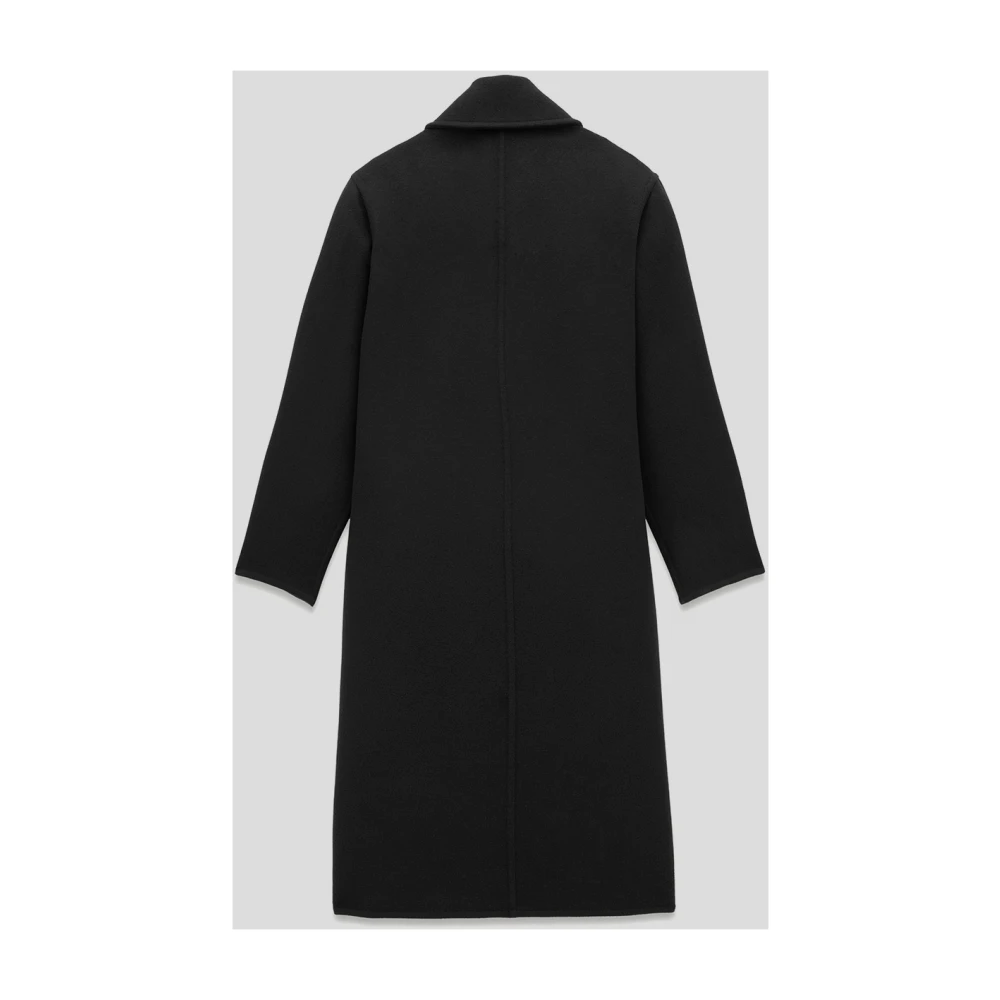 Saint Laurent Wollen Oversized Jas Black Dames