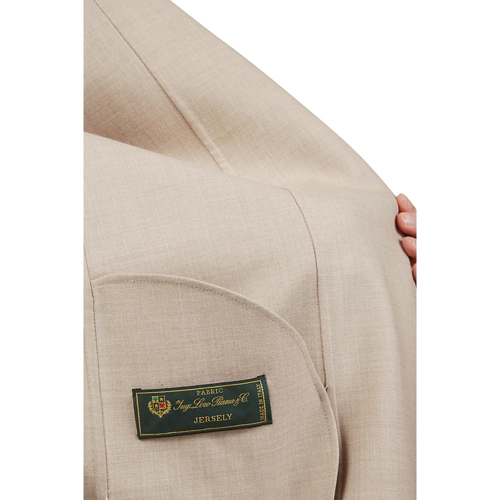 Eleventy Volledige rits capuchon wollen jas Beige Dames