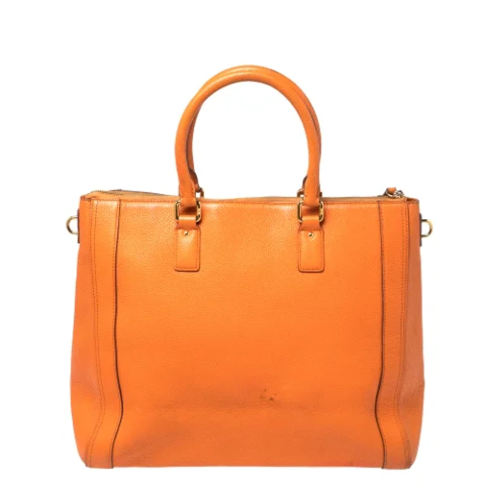MCM Pre-owned Leather totes Orange Dames