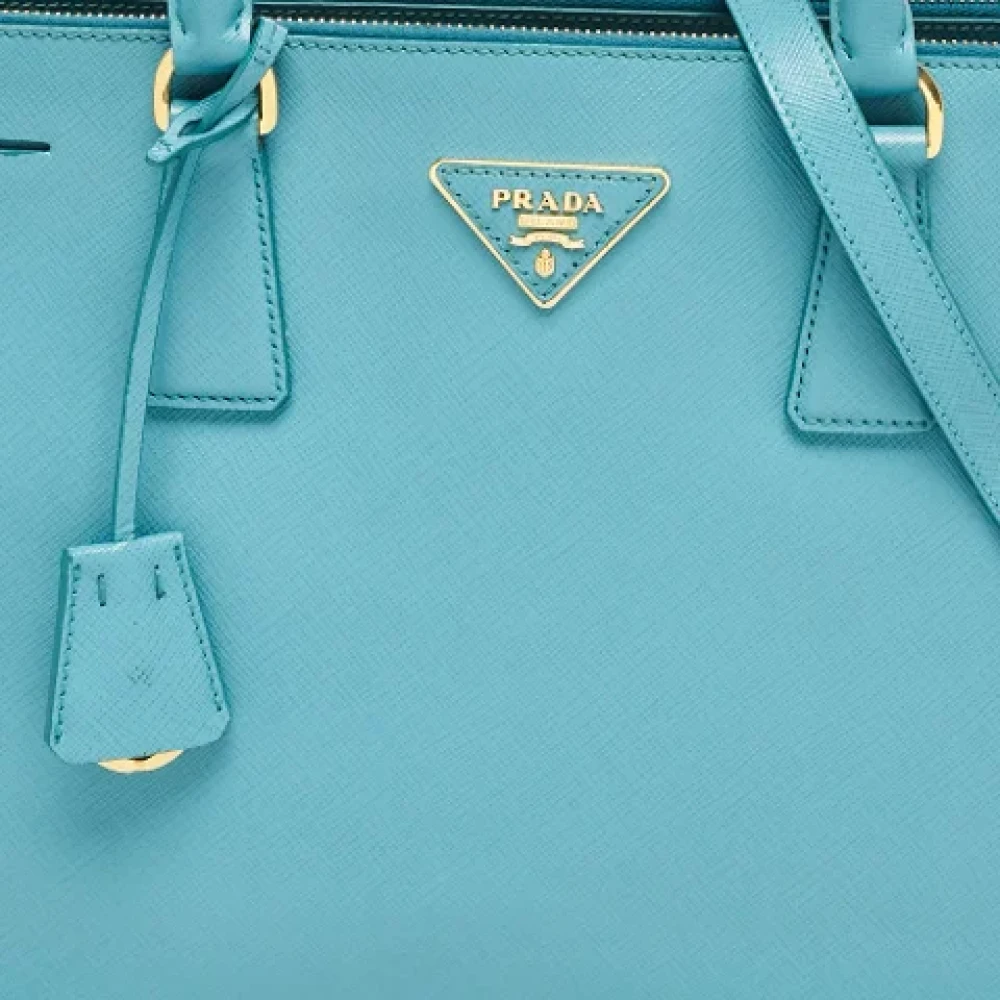 Prada Vintage Pre-owned Leather totes Green Dames