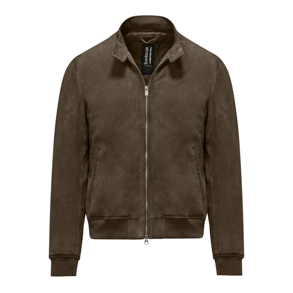 BomBoogie Friz Leren Jas Brown Heren