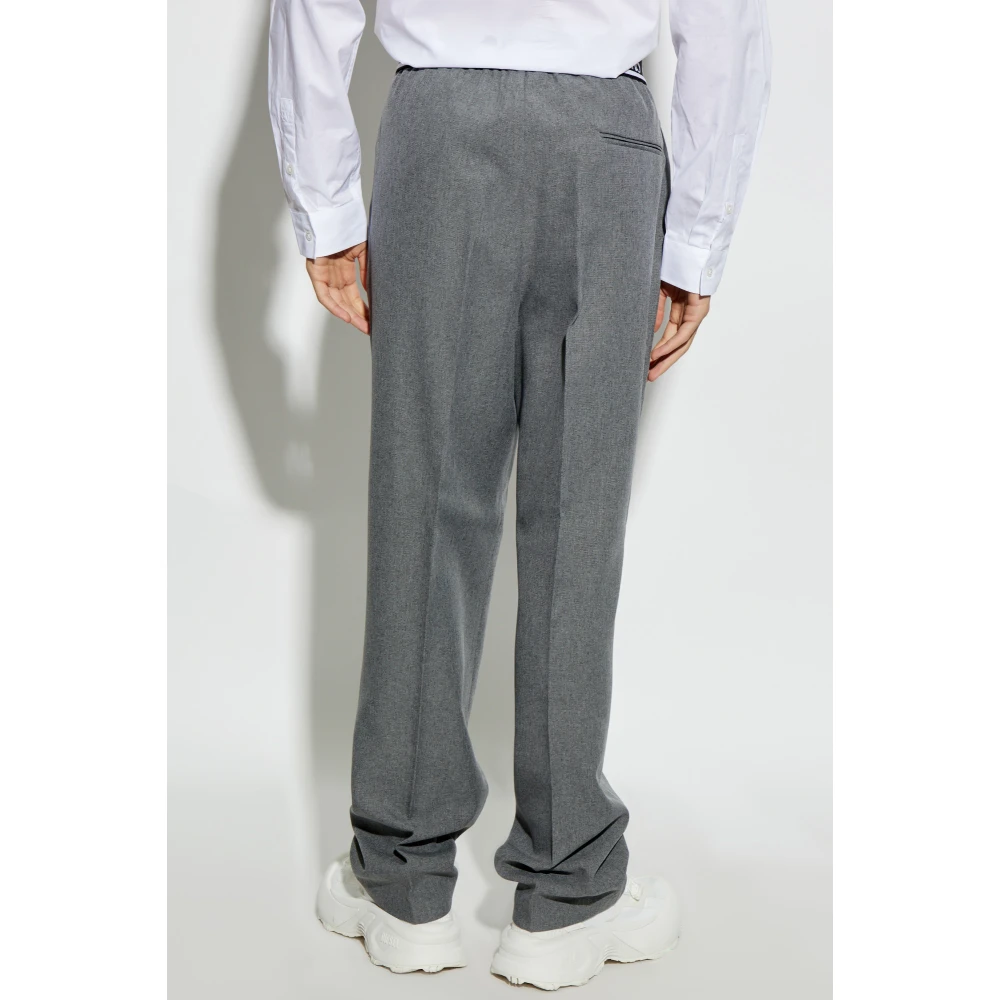 Versace Jeans Couture Geplooide broek Gray Heren