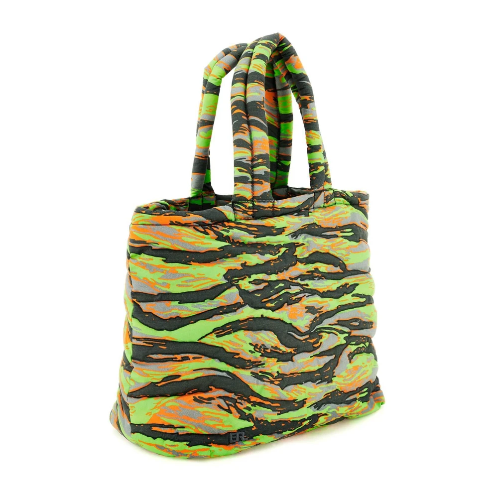 ERL Camouflage Puffer Tote Tas Multicolor Heren