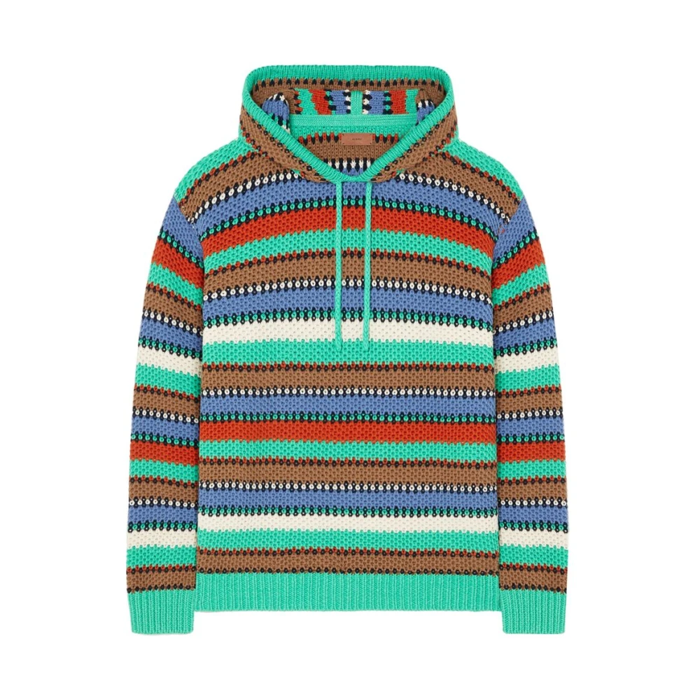 Alanui Groene Hoodie Lange Mouwen Multicolor Heren
